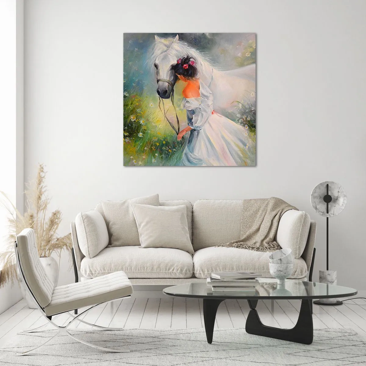 Cuadro sobre vidrio - Impresiones sobre Vidrio - Como si de un hermoso sueño se tratara - 50x50 cm