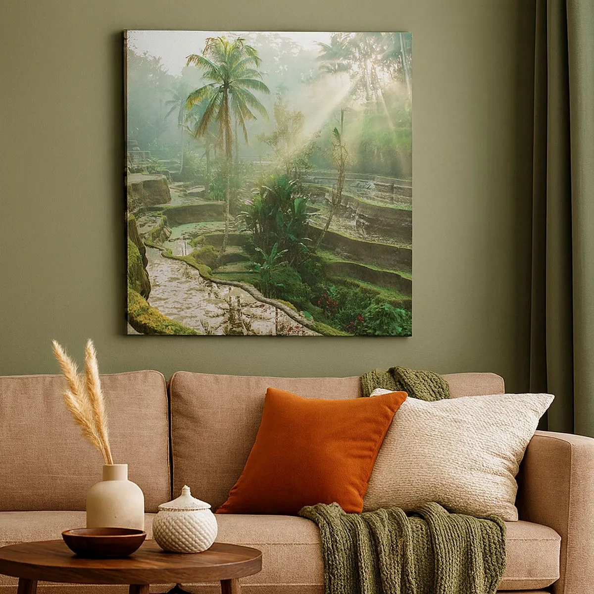 Cuadro sobre lienzo - Impresión de Imagen - Crecer bajo el sol - 30x30 cm