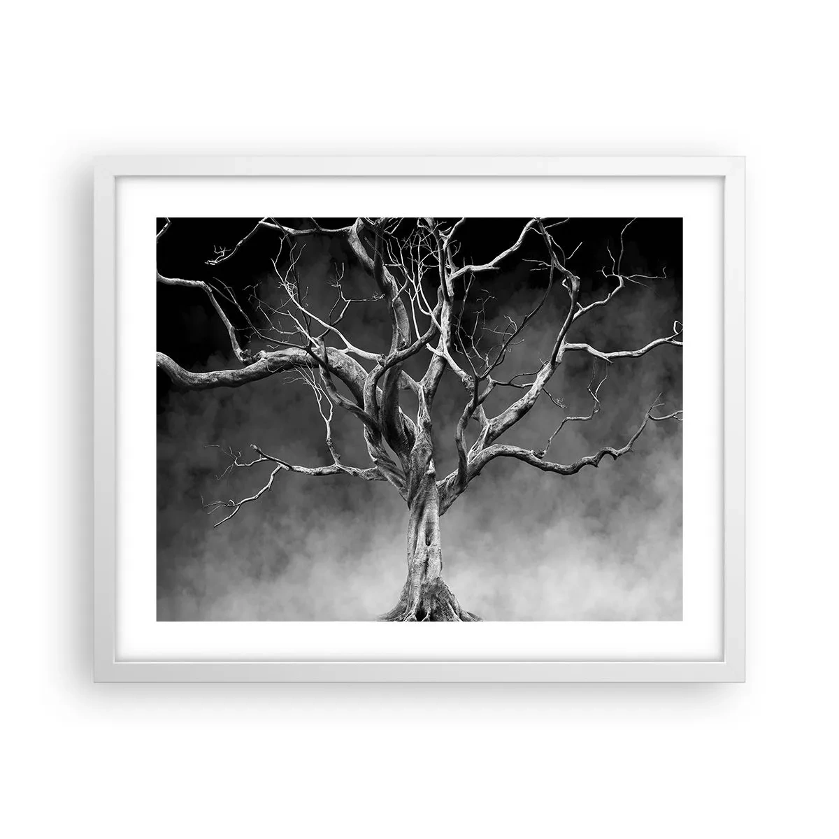 Póster en marco blanco - Primordial y sagrado - 50x40 cm