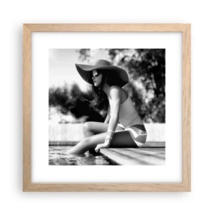 Póster en marco roble claro - Un sueño de verano - 30x30 cm