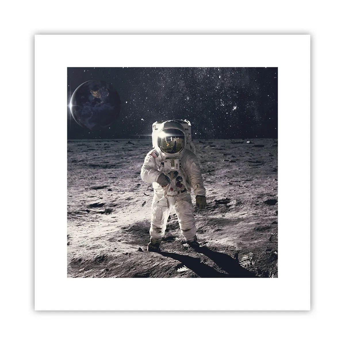 Póster - Saludos desde la Luna - 30x30 cm