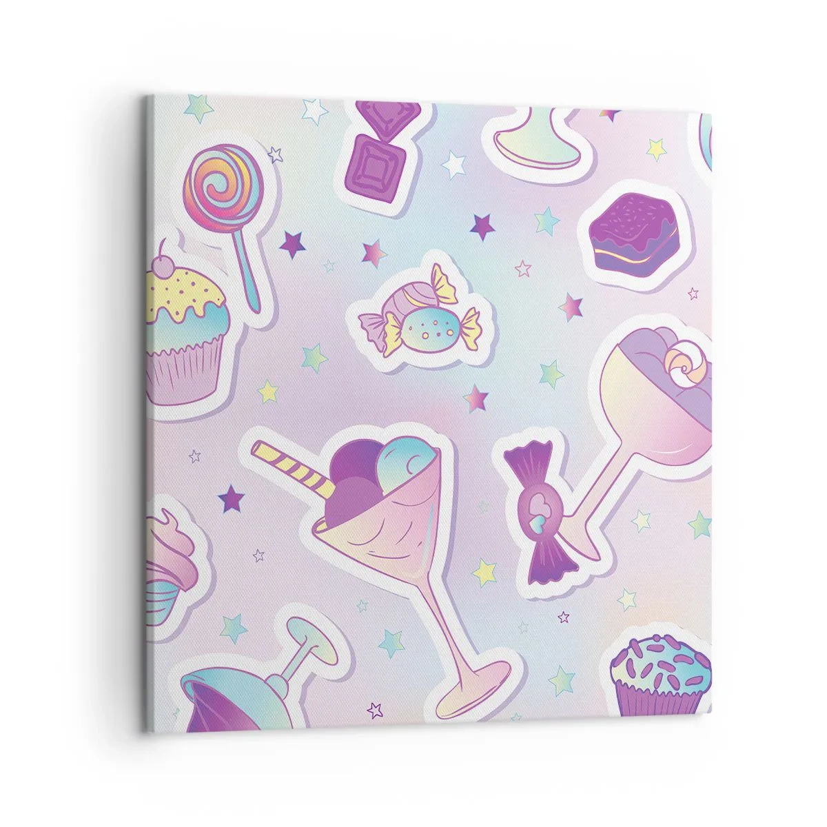 Cuadro sobre lienzo - Impresión de Imagen - Cumplir años todos los días - 50x50 cm