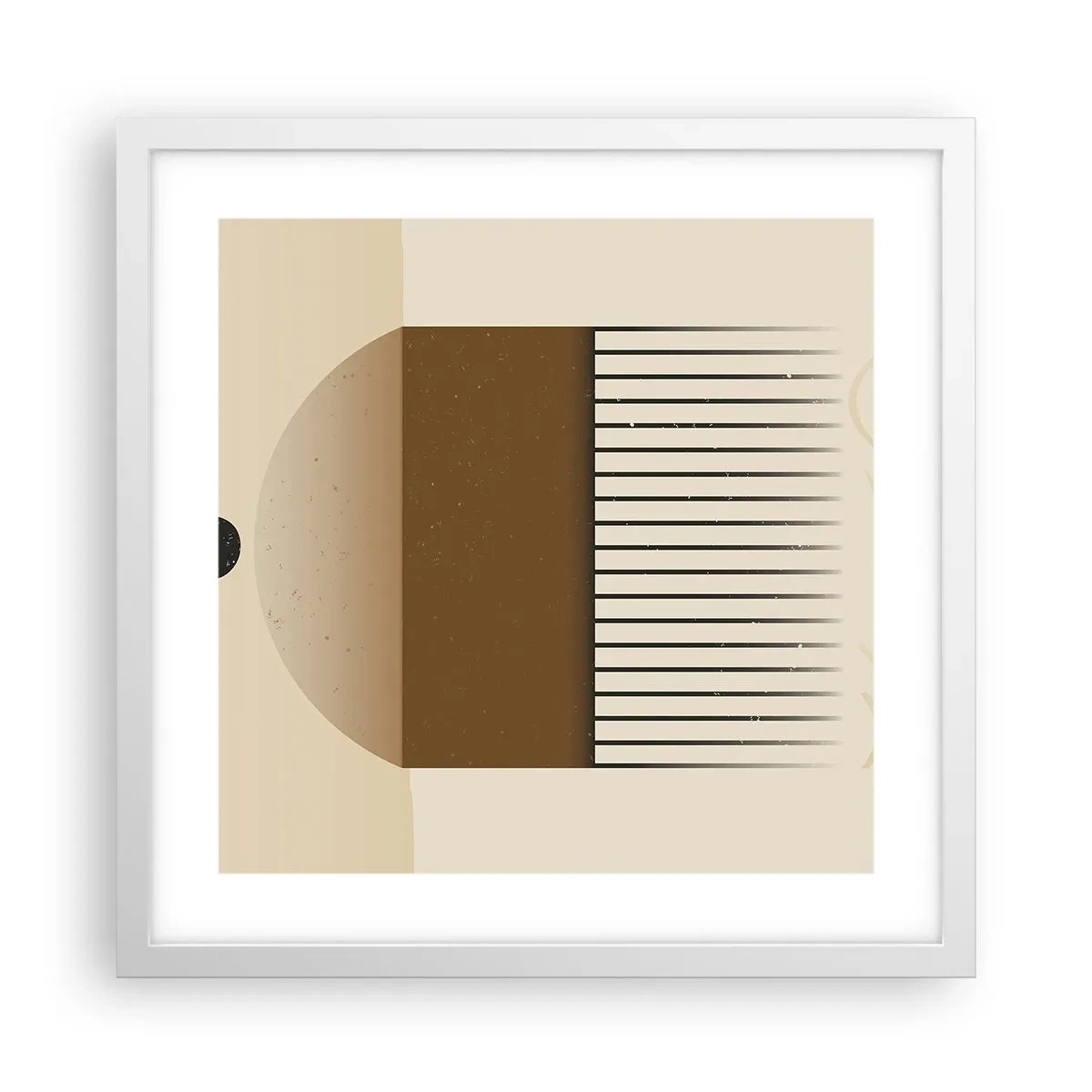 Póster en marco blanco - Varios estados - 40x40 cm