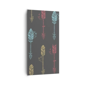 Cuadro sobre lienzo - Impresión de Imagen - Flechas - 65x120 cm