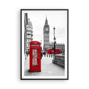 Póster en marco negro - Sin duda, Londres - 61x91 cm