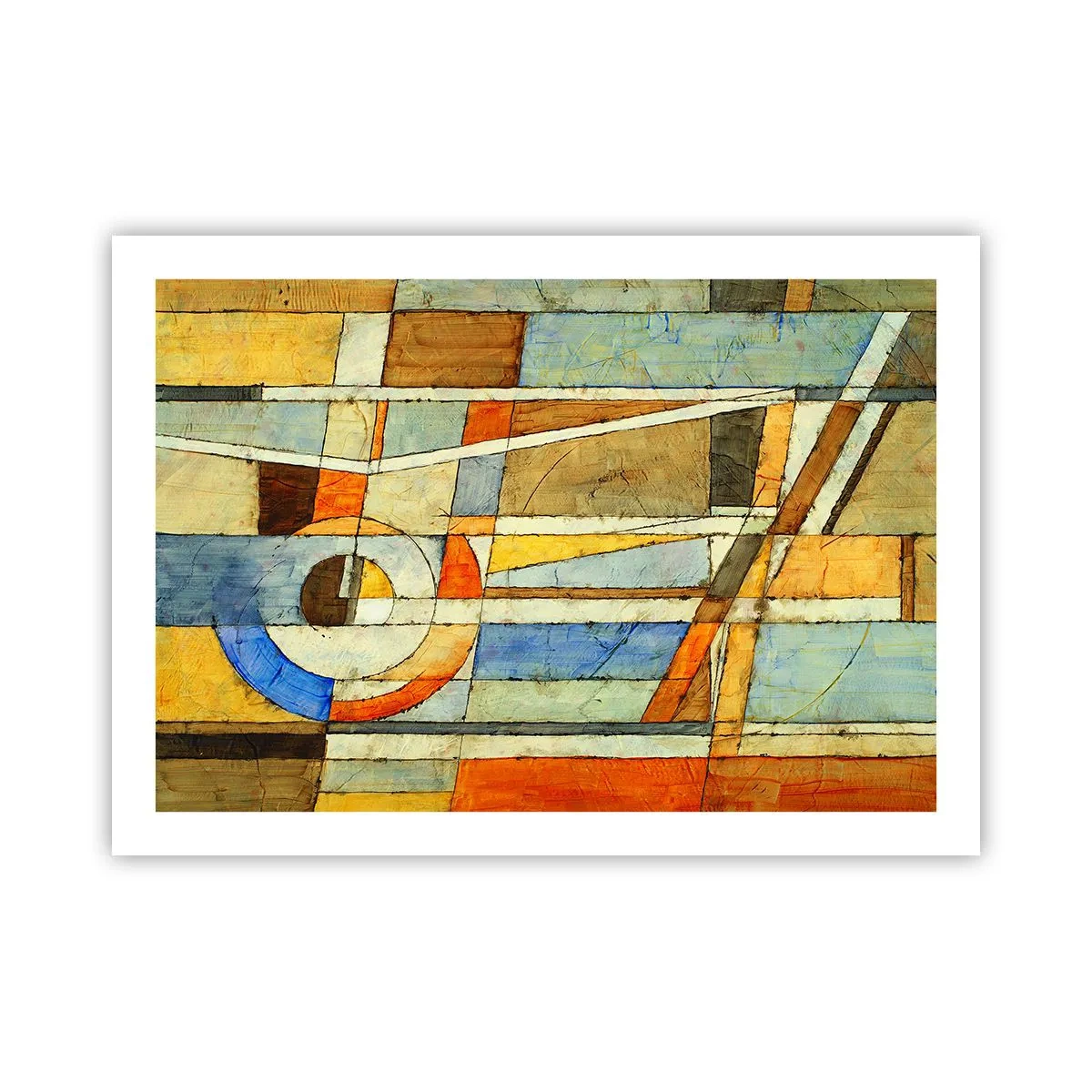 Póster - Cubismo en una obra - 70x50 cm