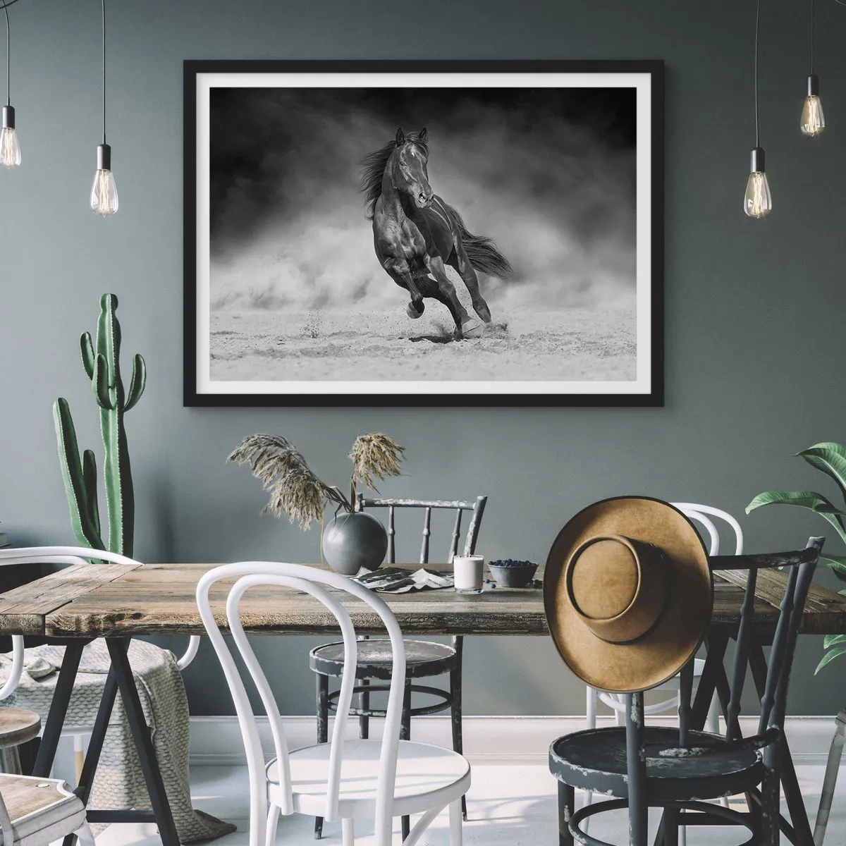 Póster en marco negro - Digno del propio emir - 91x61 cm