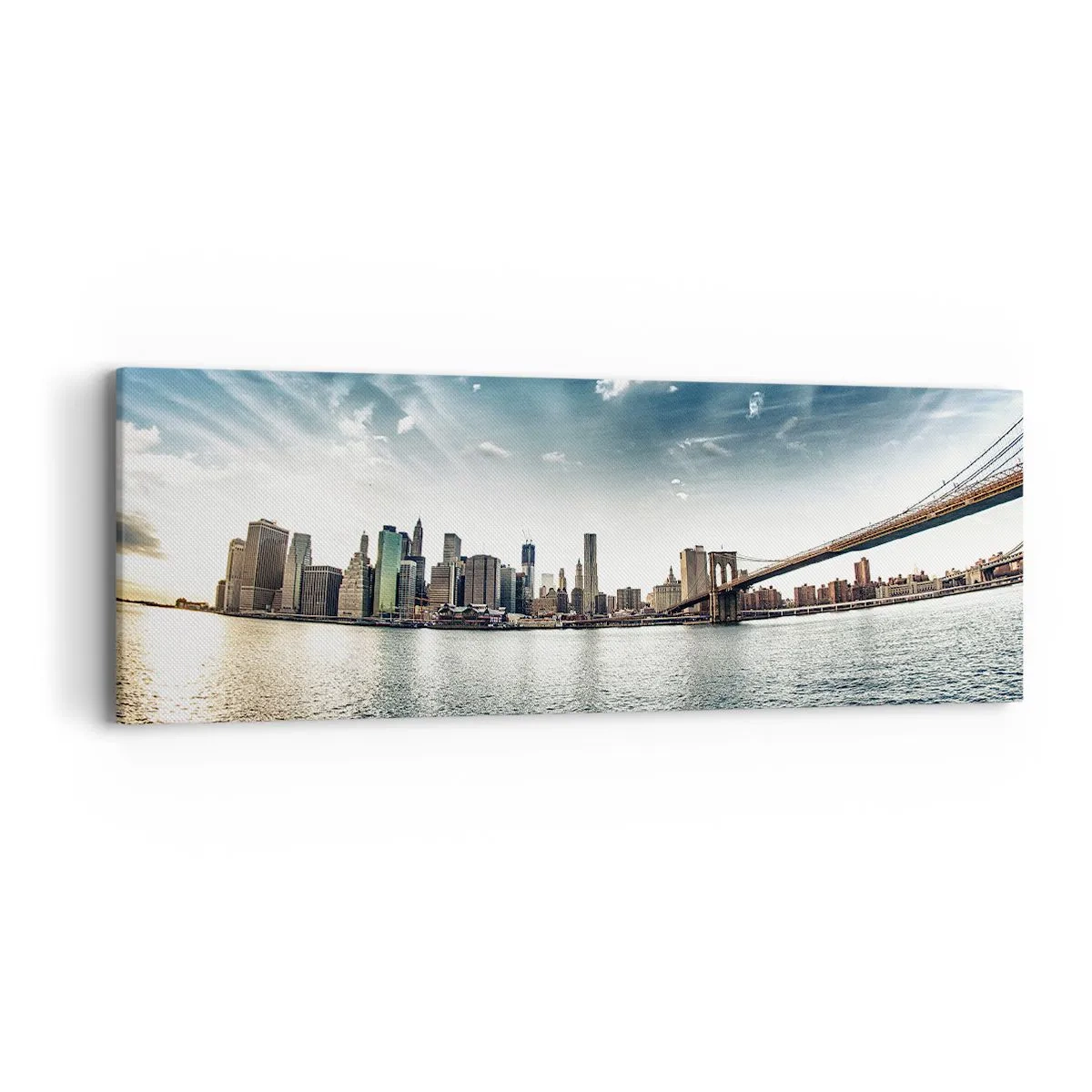 Cuadro sobre lienzo - Impresión de Imagen - Isla de cristal - 90x30 cm