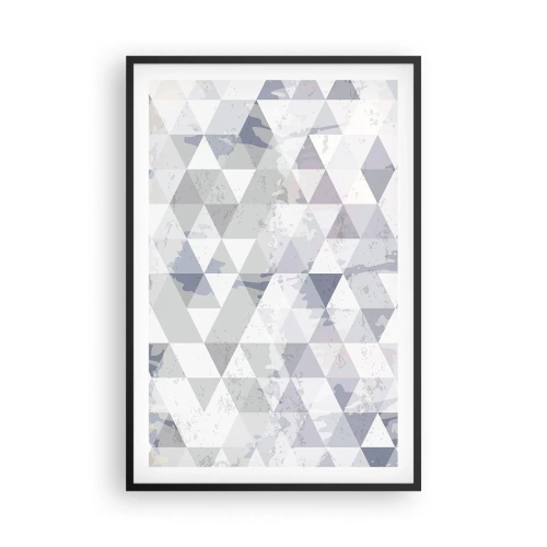 Póster en marco negro - A ritmo de triángulo - 61x91 cm