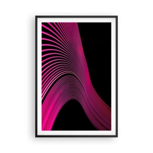 Póster en marco negro - Avenida de luz - 61x91 cm
