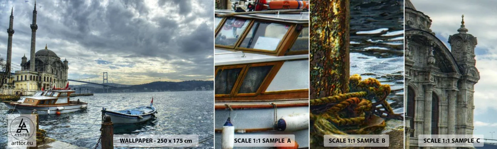 Muestra De Fotomural Standard Eco - En el límite del mundo - Ciudad, Estanbul, Turquía - 100x30 cm