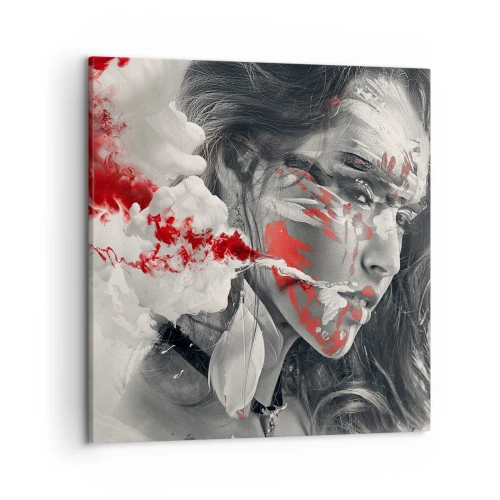 Cuadro sobre lienzo - Impresión de Imagen - En los humos del absurdo - 50x50 cm