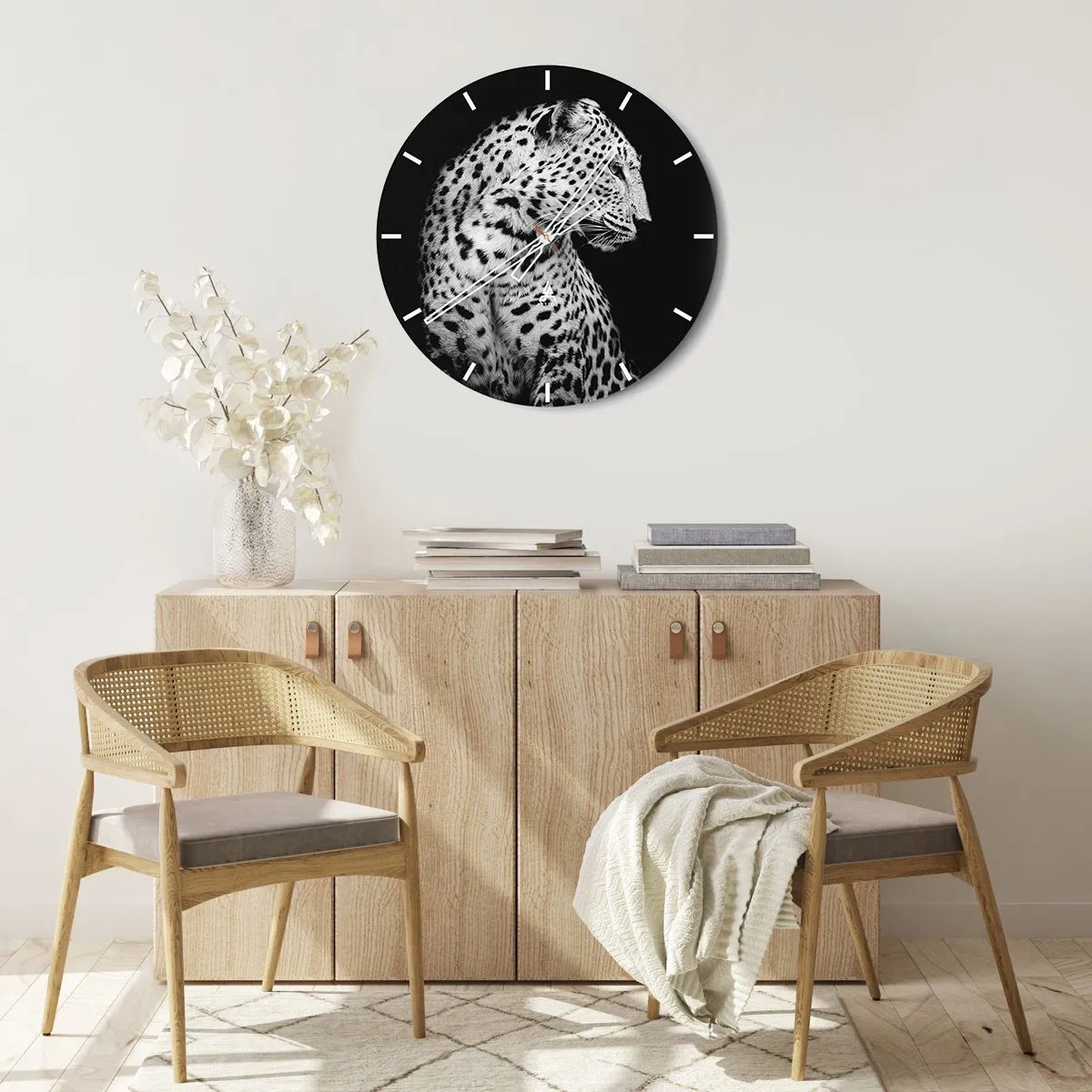 Reloj de pared - Reloj de vidrio - El perfil derecho es perfecto - 30x30 cm