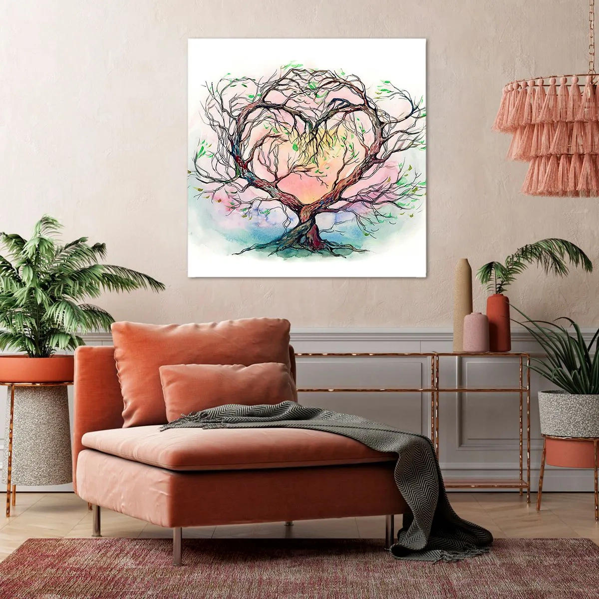 Cuadro sobre lienzo - Impresión de Imagen - Juntos contra los vientos - 50x50 cm