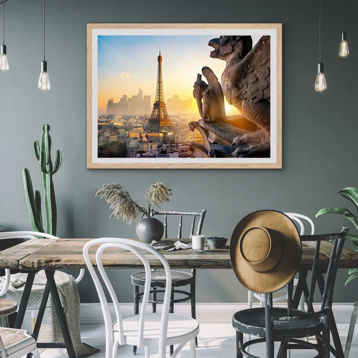 Póster en marco roble claro - Ha cambiado tanto la ciudad... - 50x40 cm