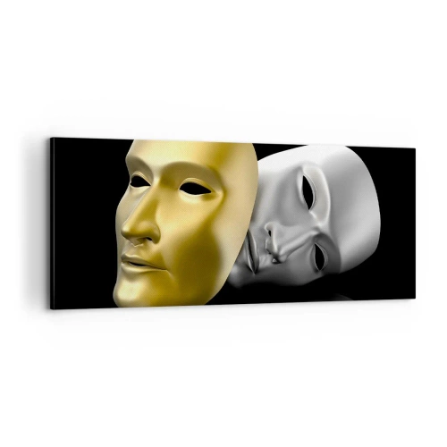 Cuadro sobre lienzo - Impresión de Imagen - La vida es un teatro - 100x40 cm