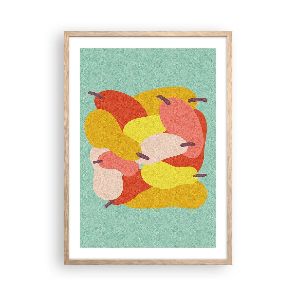 Póster en marco roble claro - Saborear el sol del verano - 50x70 cm