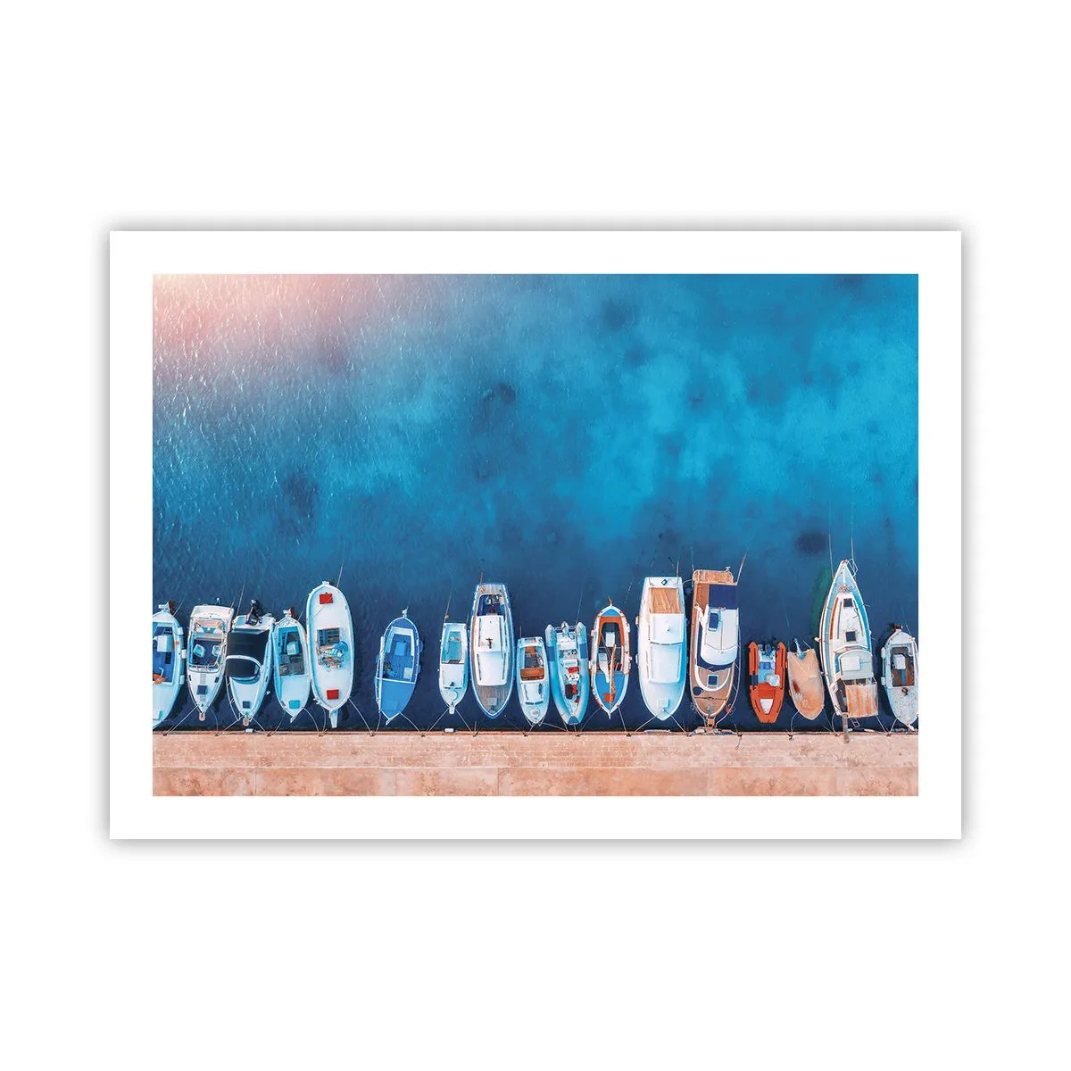 Póster - En fila y a la espera - 70x50 cm