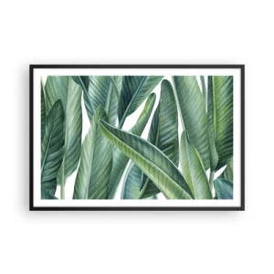 Póster en marco negro - Vegetación en estado puro - 91x61 cm