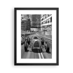 Póster en marco negro - Érase una vez en Montecarlo - 30x40 cm