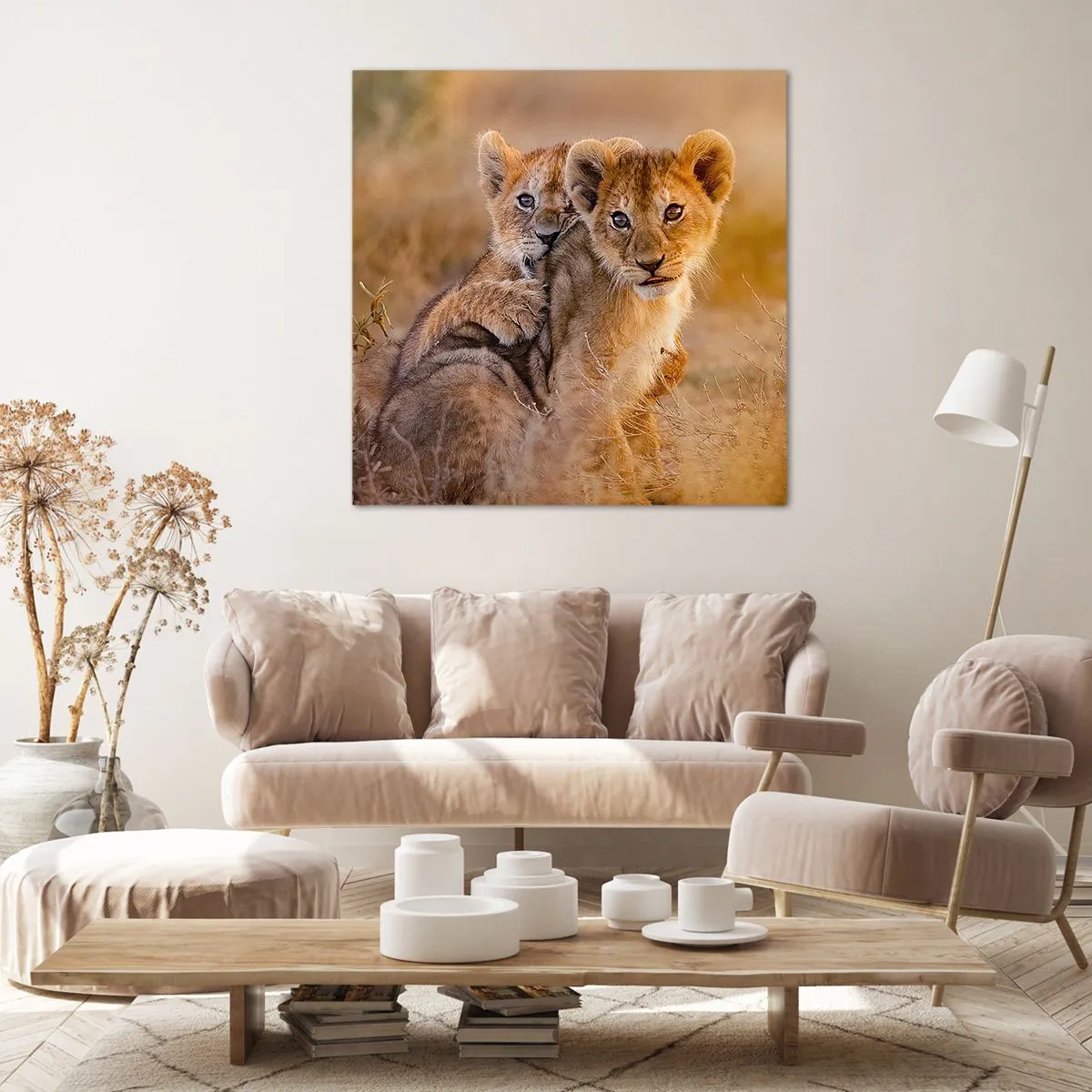 Cuadro sobre lienzo - Impresión de Imagen - ¡No molestar! Nos estamos divirtiendo - 30x30 cm