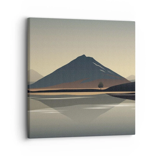 Cuadro sobre lienzo - Impresión de Imagen - Reflejo de espejo - 30x30 cm