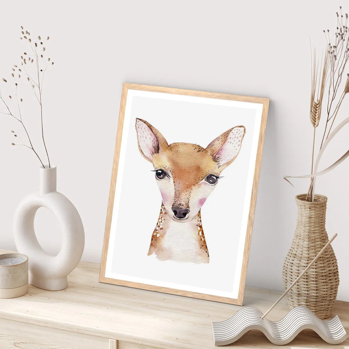 Póster en marco roble claro - La naturaleza de la inocencia - 50x70 cm