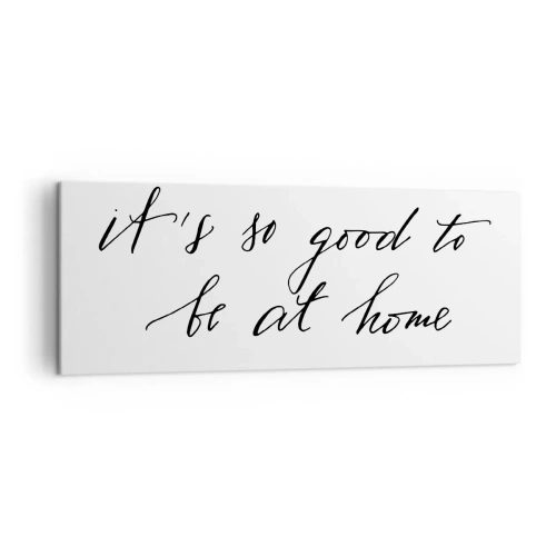 Cuadro sobre lienzo - Impresión de Imagen - Letras de estilo caligráfico sobre fondo blanco. - 140x50cm - Toda la verdad - Decoración de pared moderna para salón y dormitorio ARTTOR