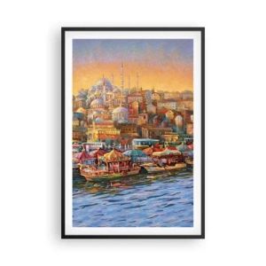 Póster en marco negro - Una historia en Estambul - 61x91 cm