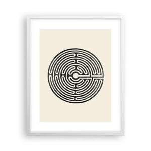 Póster en marco blanco - Orden misterioso - 40x50 cm