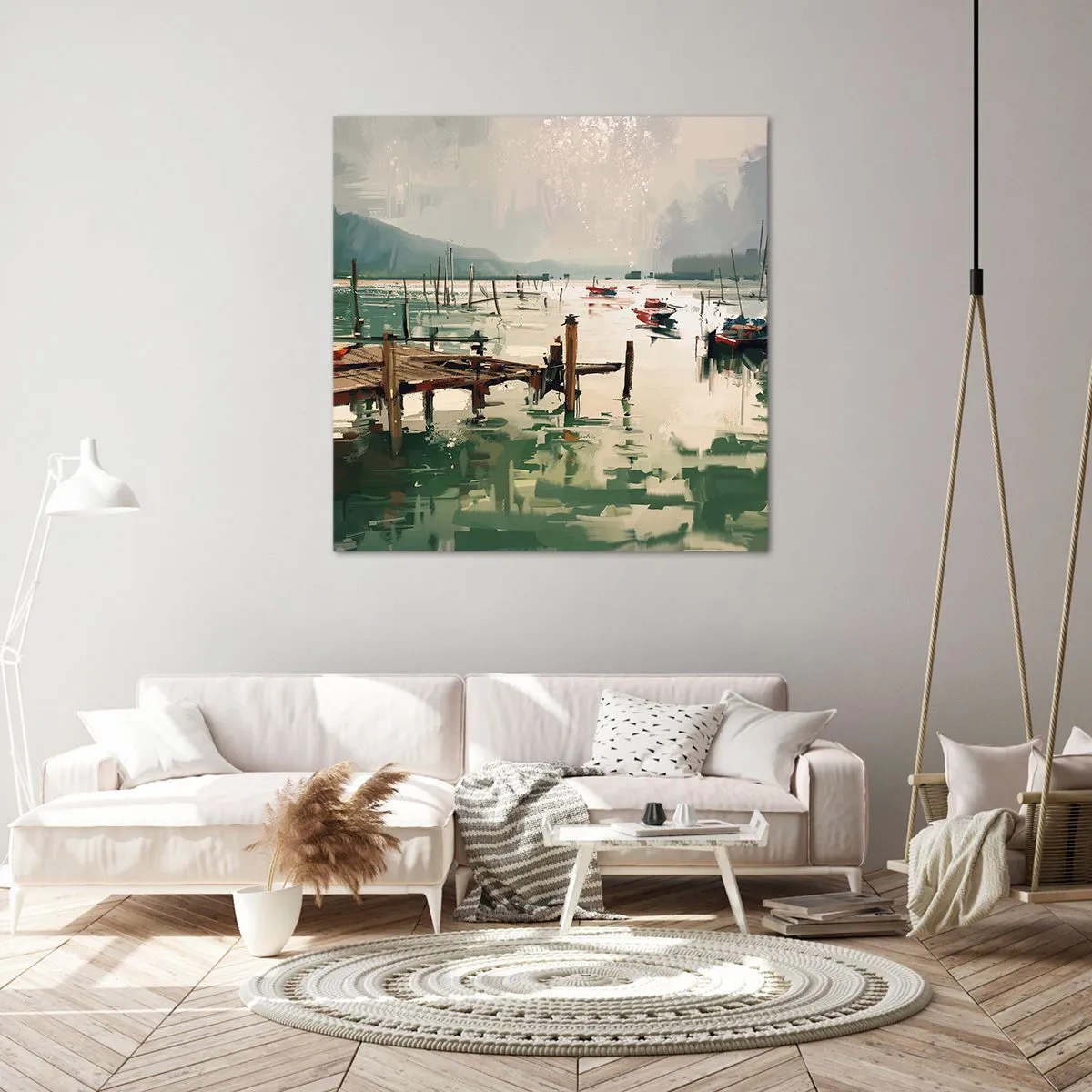 Cuadro sobre lienzo - Impresión de Imagen - Empapado en la luna fundida - 50x50 cm