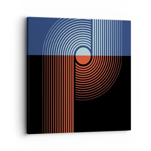 Cuadro sobre lienzo - Impresión de Imagen - En un abrazo geométrico - 30x30 cm