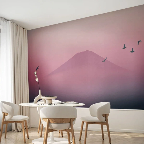 Fotomural Autadhesivo Deluxe Sticker - Sobre las nubes - Abstracción, Paisaje, Cima de la montaña - 450x315 cm