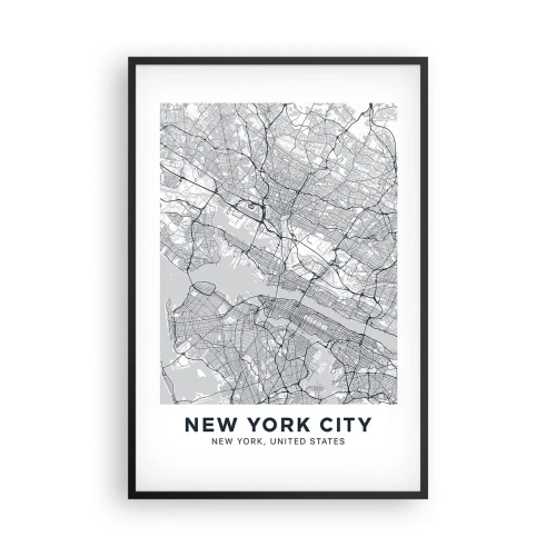 Póster en marco negro - Anatomía de una metrópolis - 61x91 cm