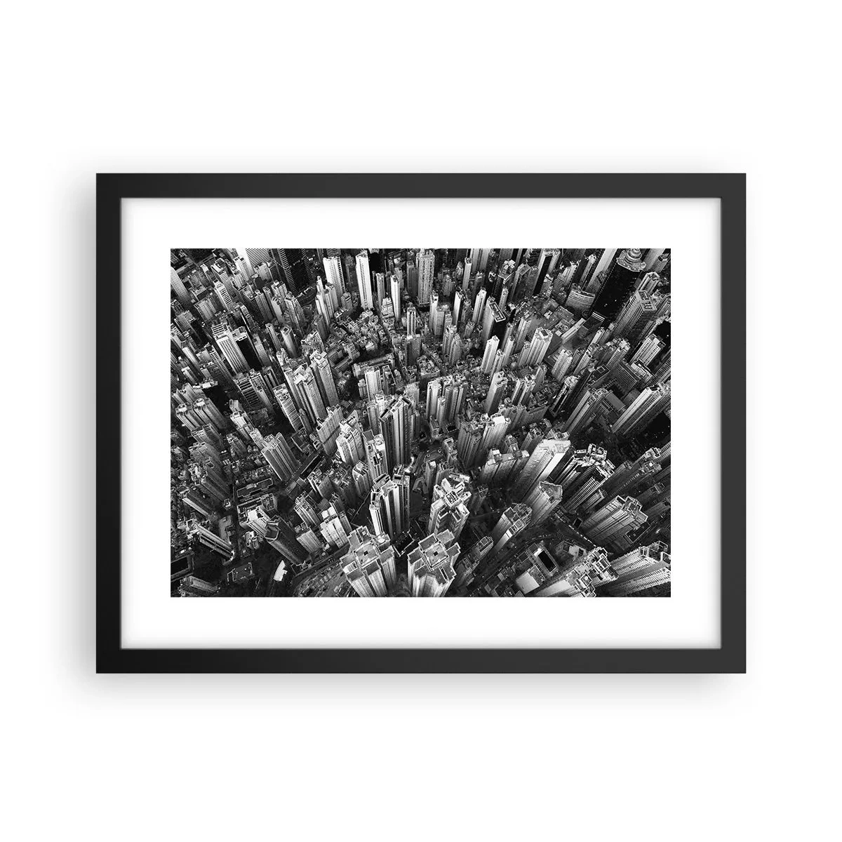 Póster en marco negro - Cada vez más alto - 40x30 cm