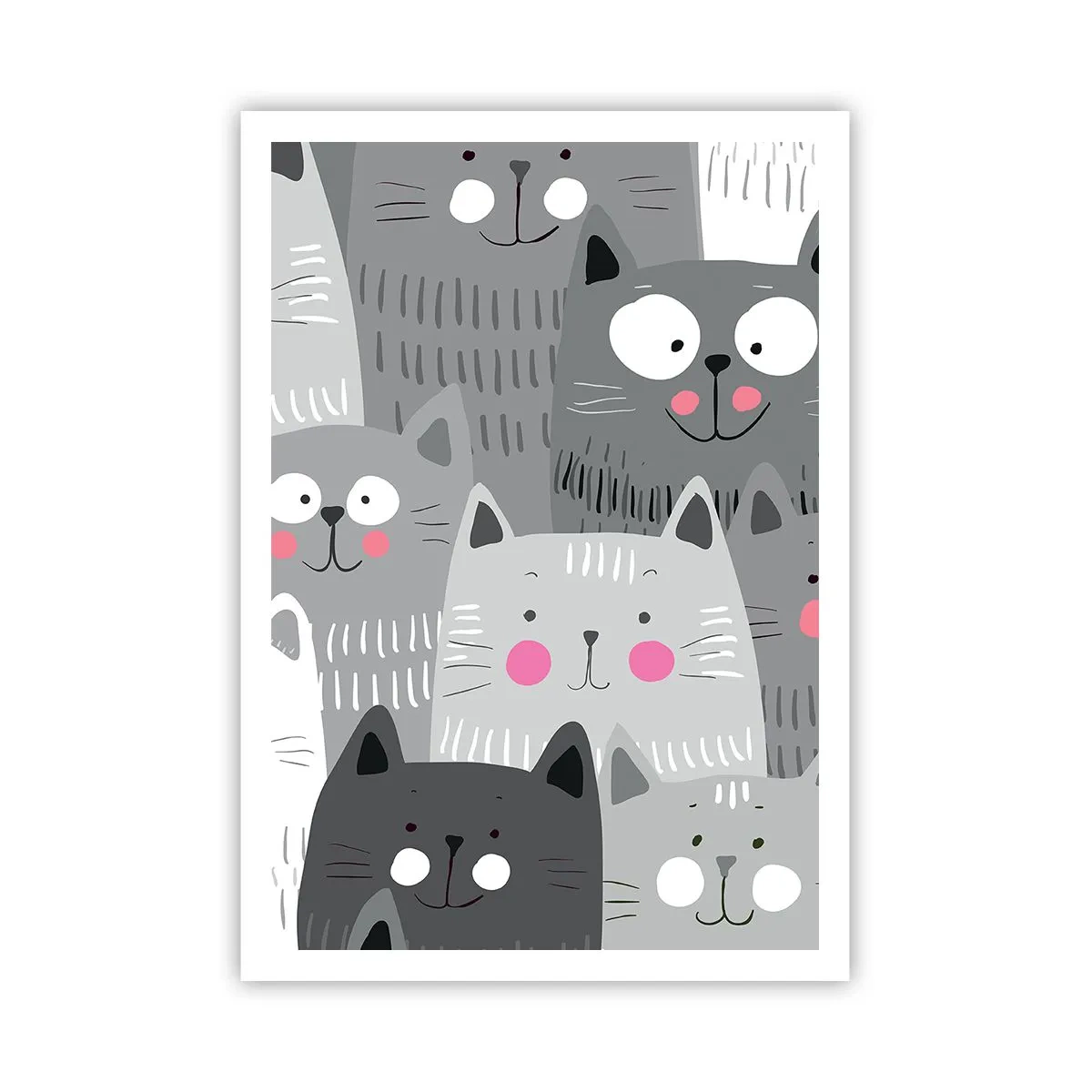 Póster - El mundo de los gatos - 70x100 cm