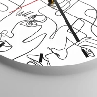 Esfera sin numeración, con rayas