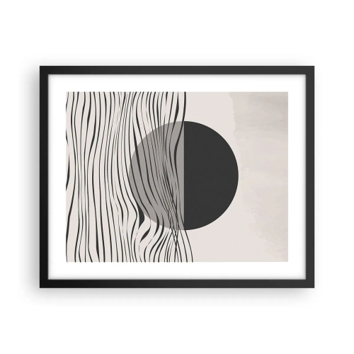 Póster en marco negro - Media composición - 50x40 cm