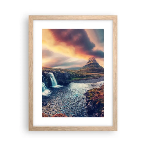 Póster en marco roble claro - En la majestuosidad de la naturaleza - 30x40 cm