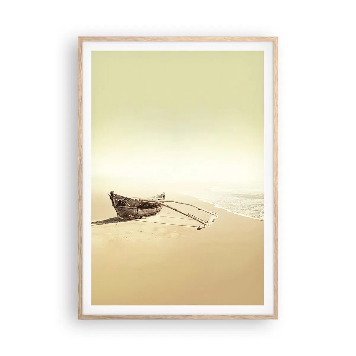 Póster en marco roble claro - Un recuerdo de los mares del sur - 70x100 cm