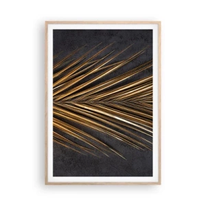 Póster en marco roble claro - El oro de los trópicos - 70x100 cm