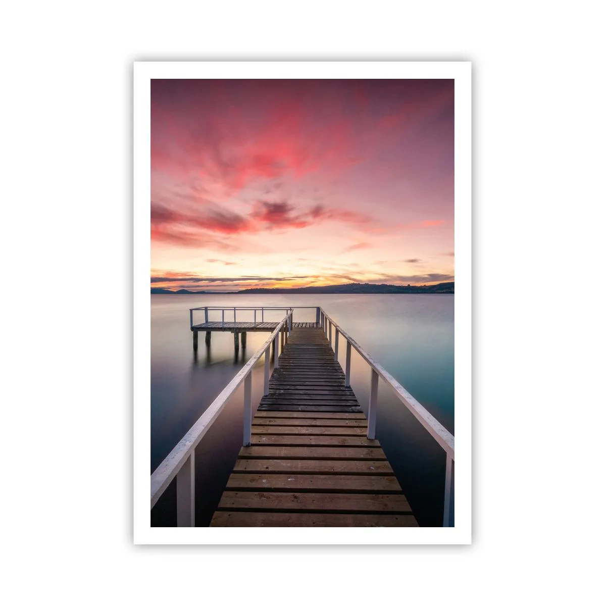 Póster - La suave llama del atardecer - 70x100 cm