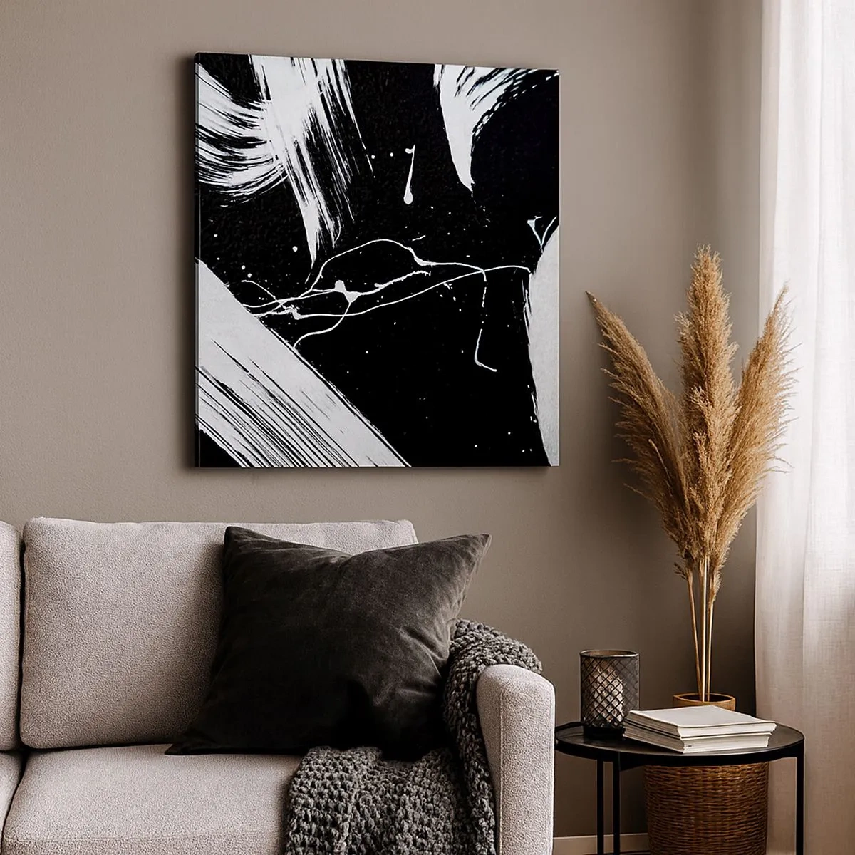 Cuadro sobre lienzo - Impresión de Imagen - Rompiendo la oscuridad - 30x30 cm