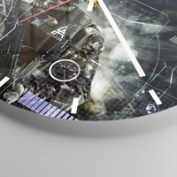 Esfera sin numeración, con rayas