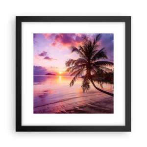 Póster en marco negro - Hermosura hasta el horizonte - 30x30 cm
