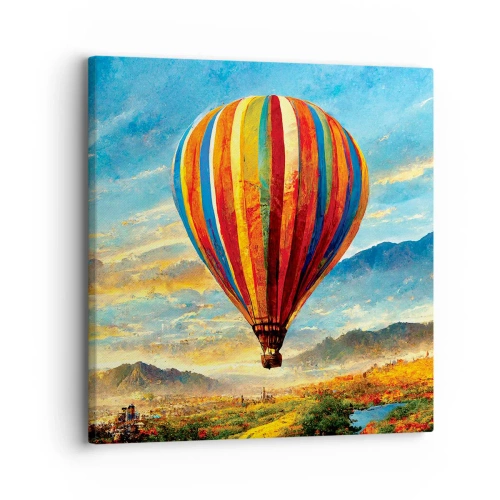 Cuadro sobre lienzo - Impresión de Imagen - En silencio se ve el horizonte - 30x30 cm