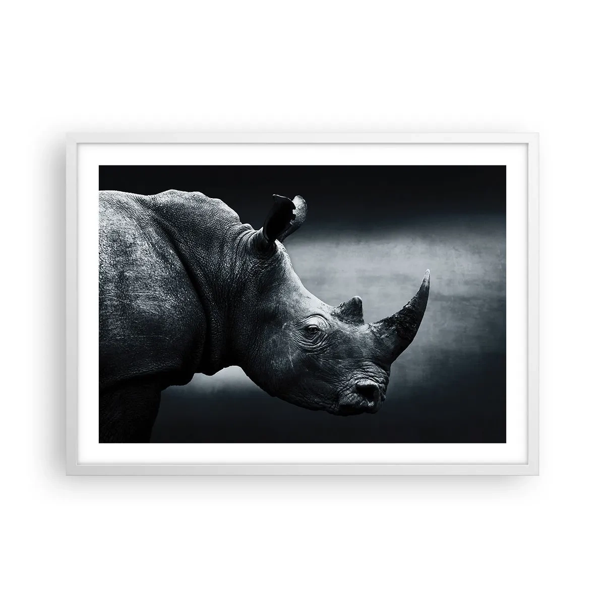 Póster en marco blanco - Perfil derecho - 70x50 cm