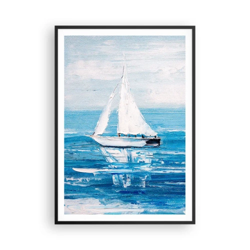 Póster en marco negro - Con un amigo a tu lado - 70x100 cm