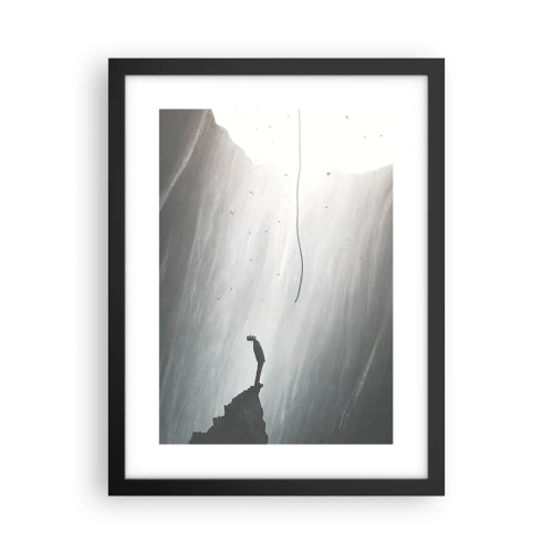 Póster en marco negro - Siempre hay una salida - 30x40 cm