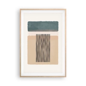 Póster en marco roble claro - Todo en orden - 61x91 cm